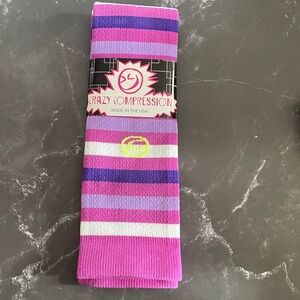 Women’s Pink & Purple Striped Compression Socks